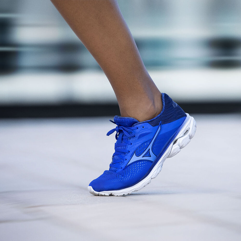Tenis Para Correr Mizuno Mujer Mexico Mizuno WAVE RIDER 23 Azules Tienda Mizuno Online
